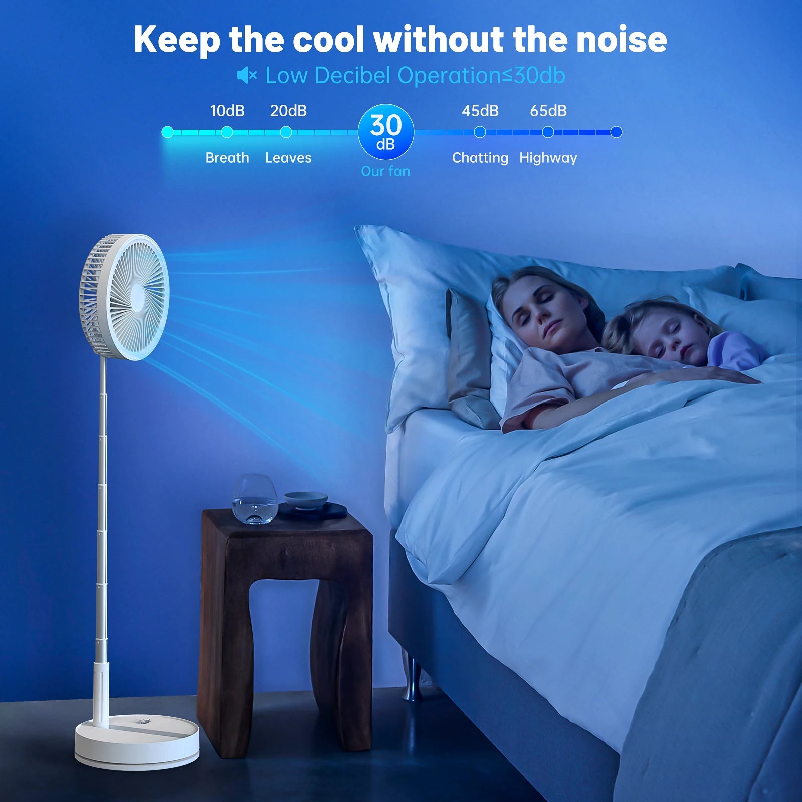 9" Foldable Rechargeable Fan