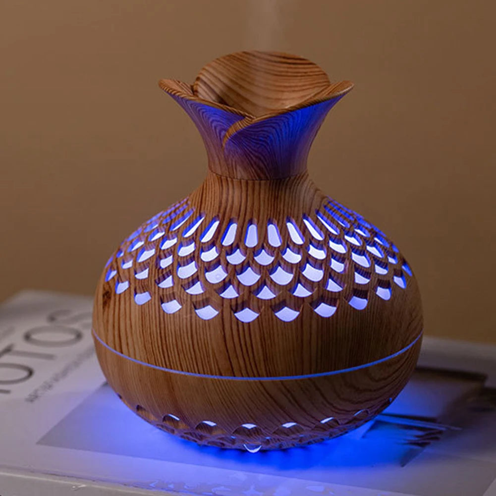 Wood Grain Flower Humidifier