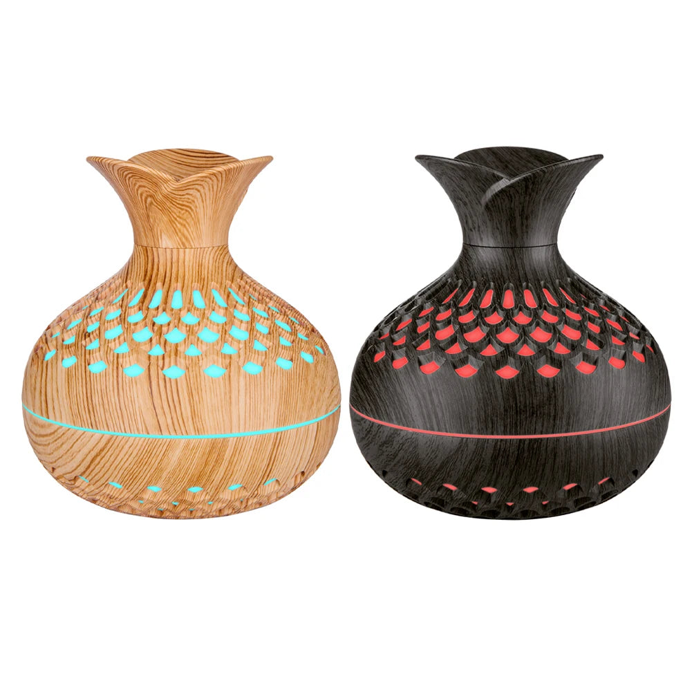 Wood Grain Flower Humidifier