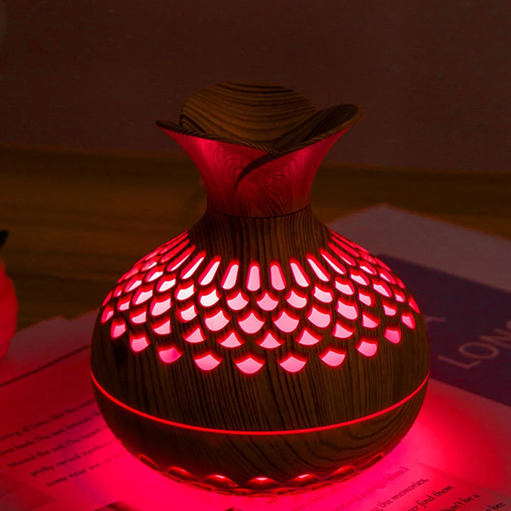 Wood Grain Flower Humidifier