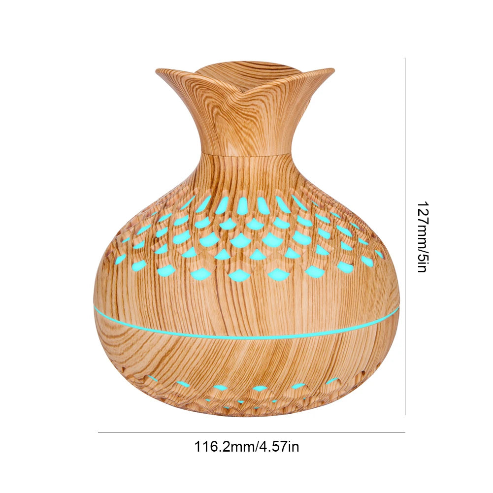 Wood Grain Flower Humidifier