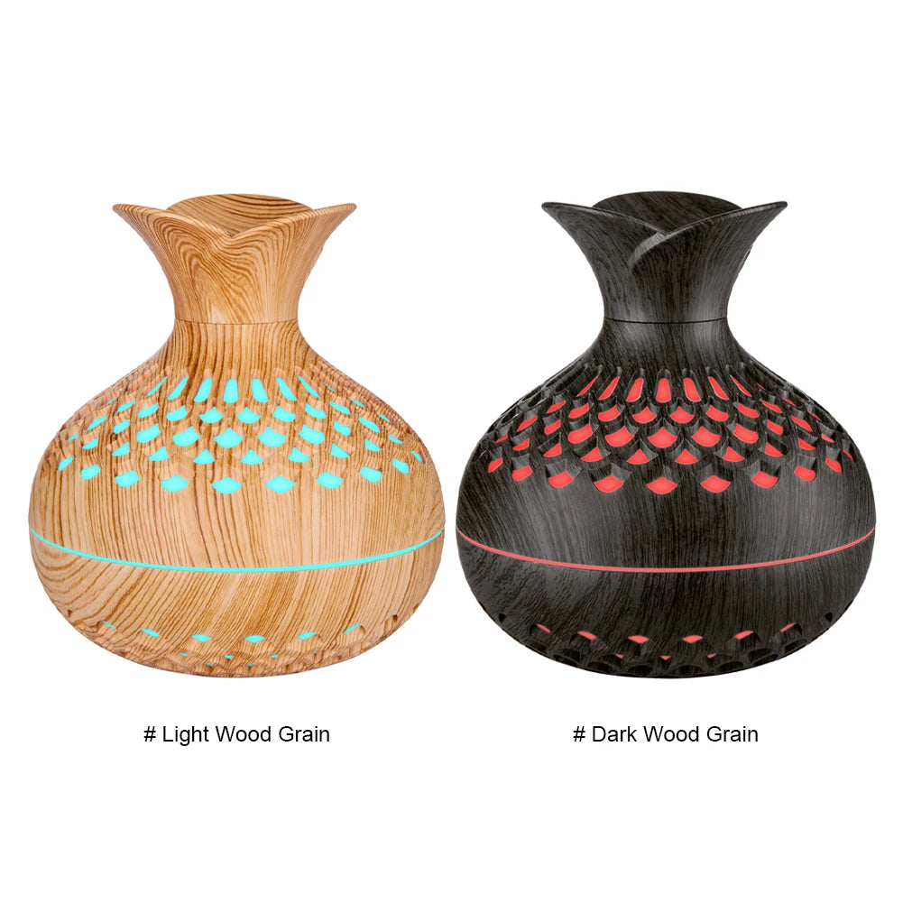 Wood Grain Flower Humidifier